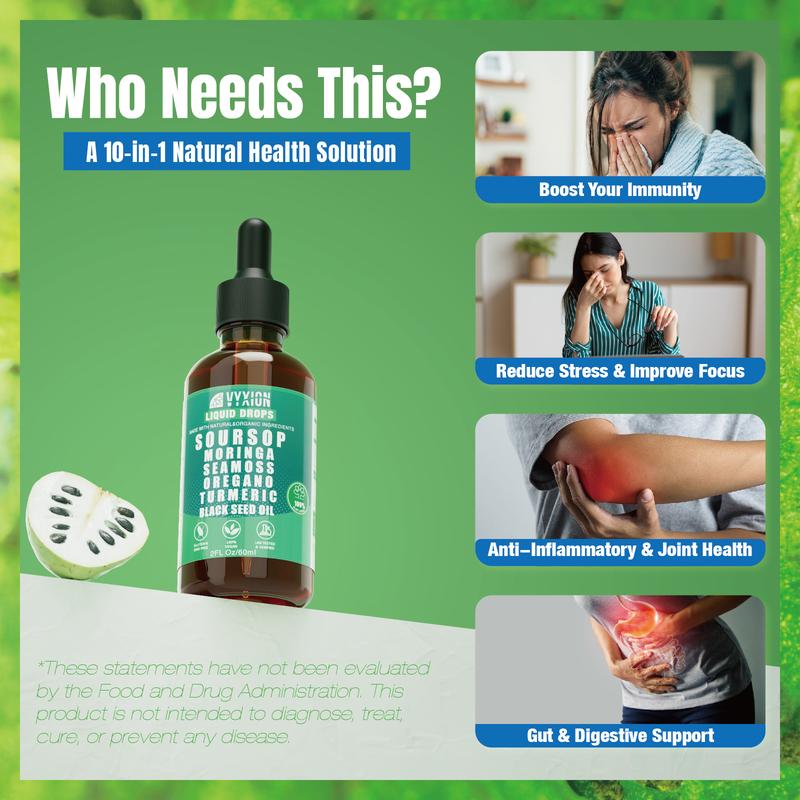 NatureCure 10-in-1 Soursop Liquid Drops