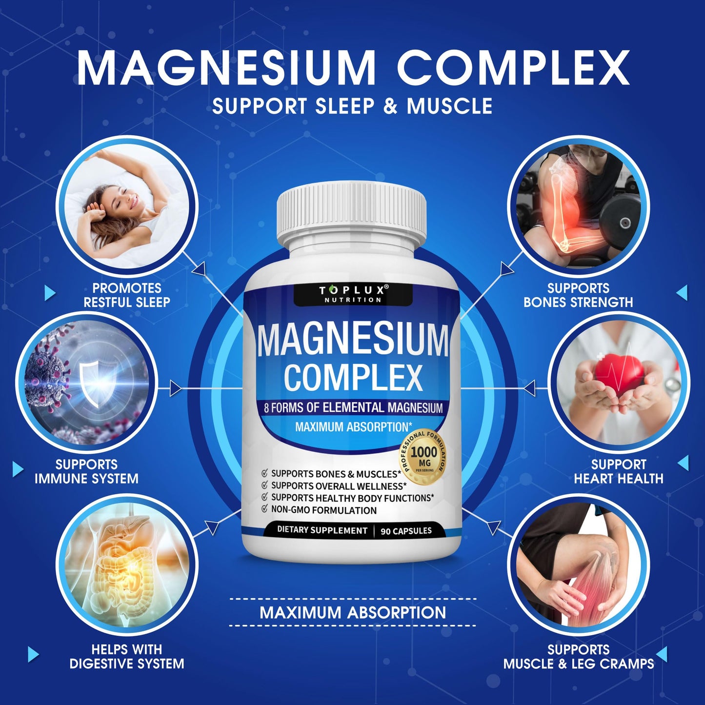 Toplux Magnesium Complex — 8 Essential